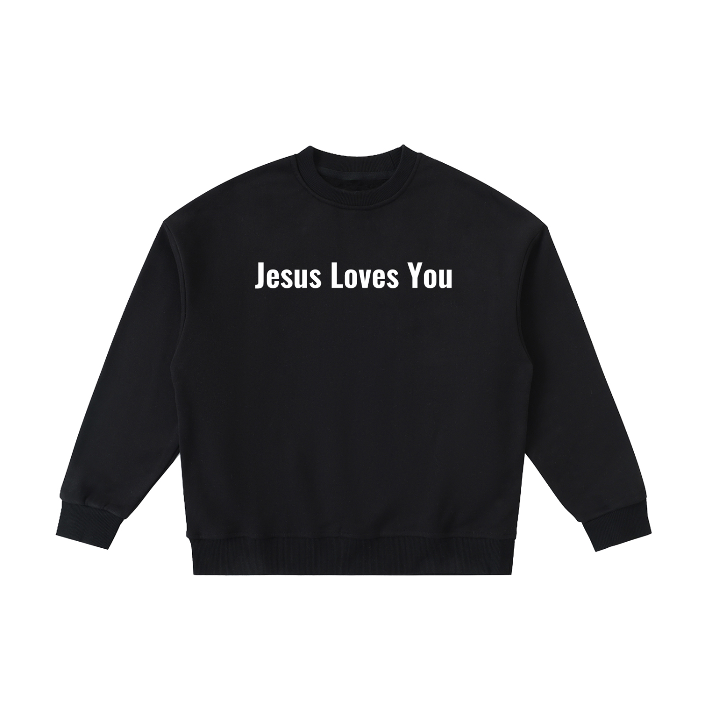 Jesus Loves You Fleece Kids Crewneck Sweatshirt