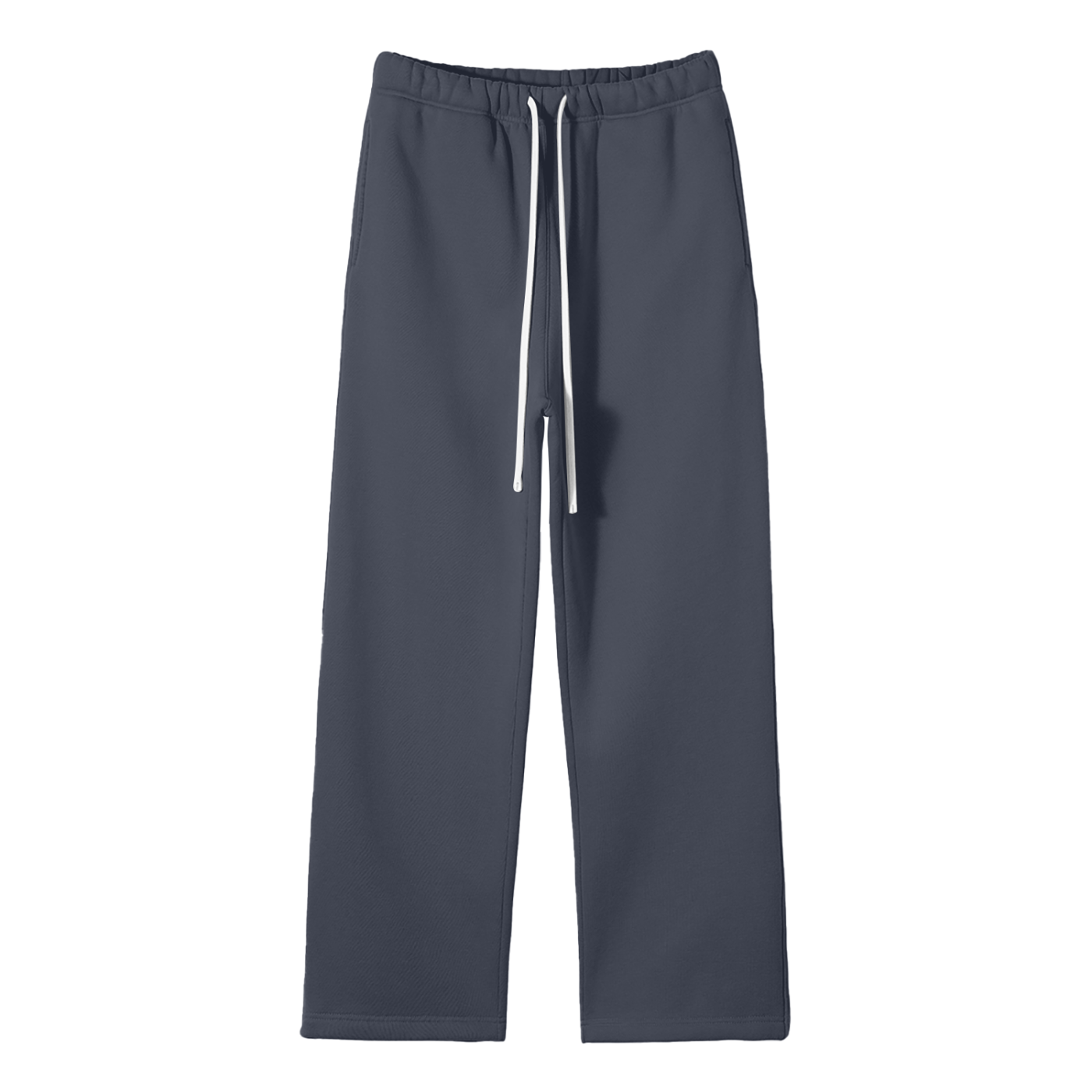 Solid Fleece Straight Leg Pants