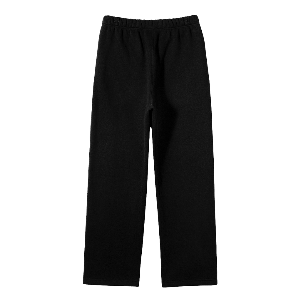 Solid Fleece Straight Leg Pants