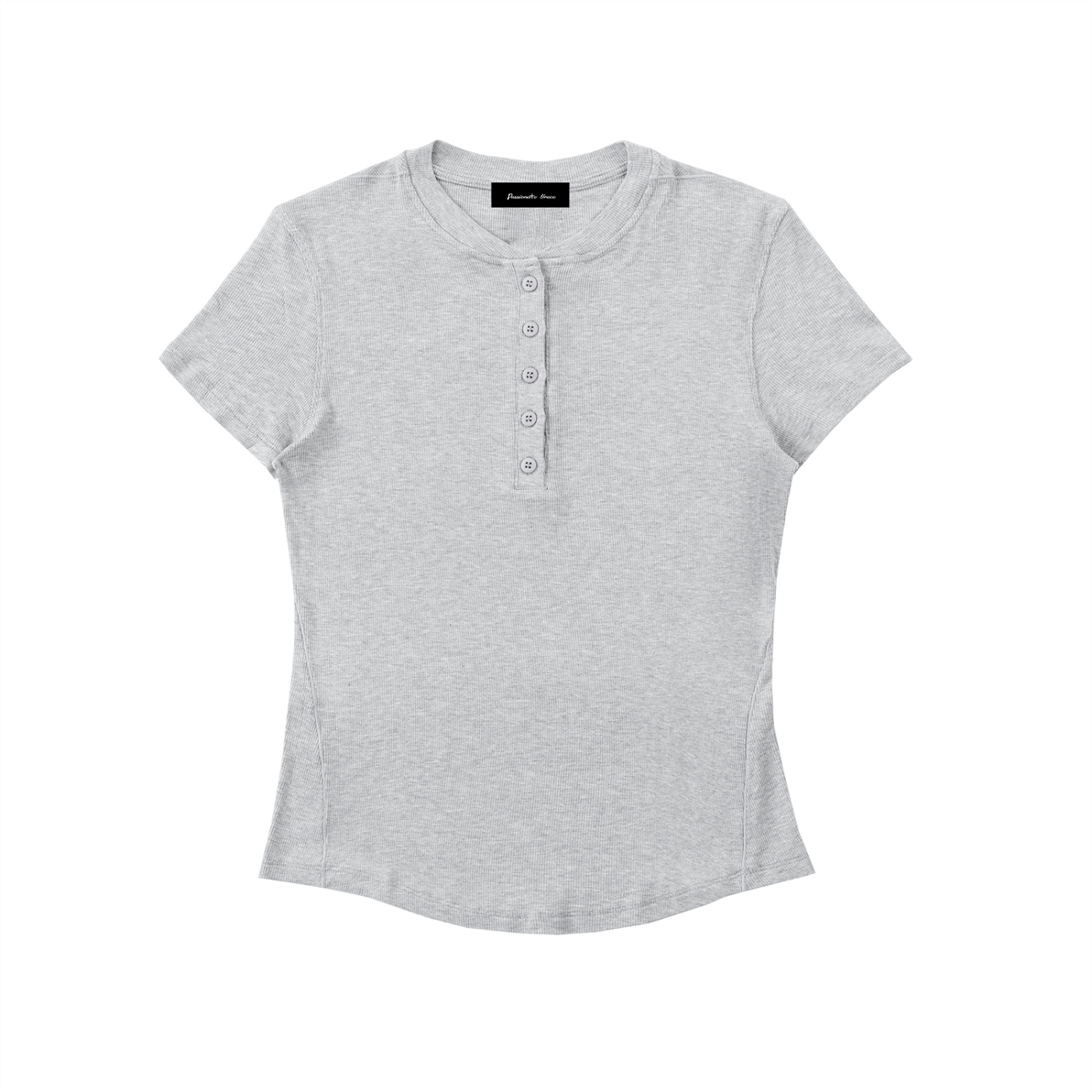 Bodycon Henley Shirt