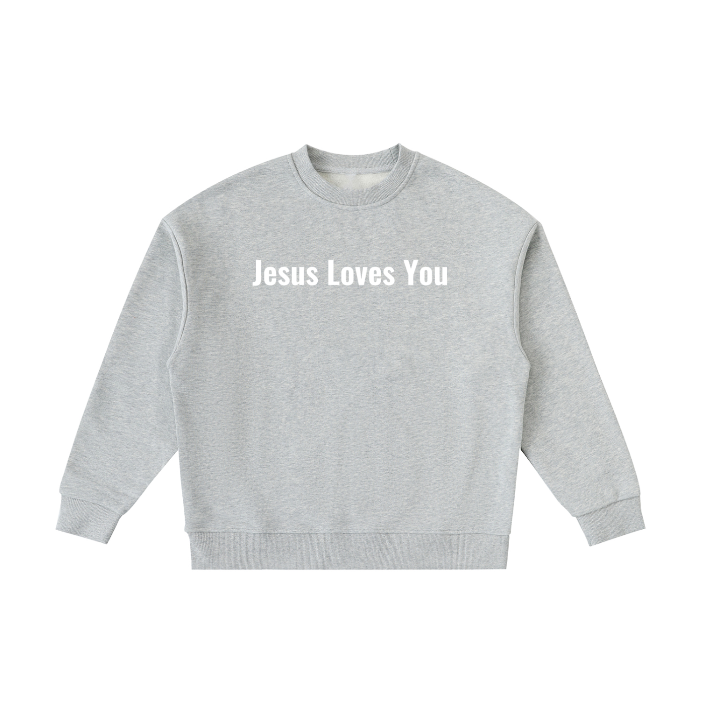 Jesus Loves You Fleece Kids Crewneck Sweatshirt