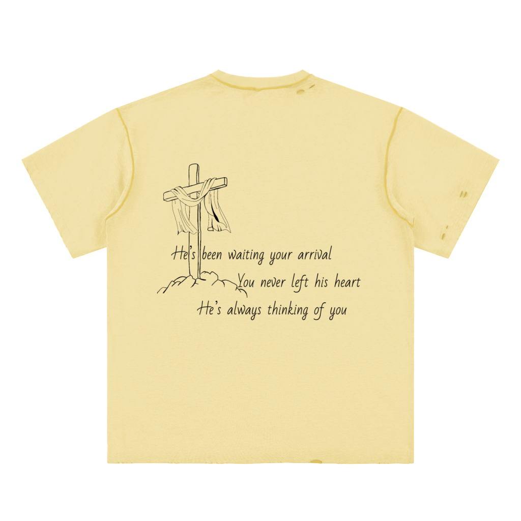 His Love Frayed Reversible T-shirt