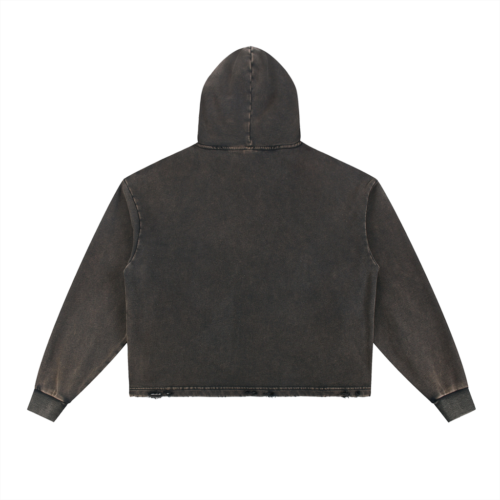 Jesus Is King vintage Frayed Hoodie