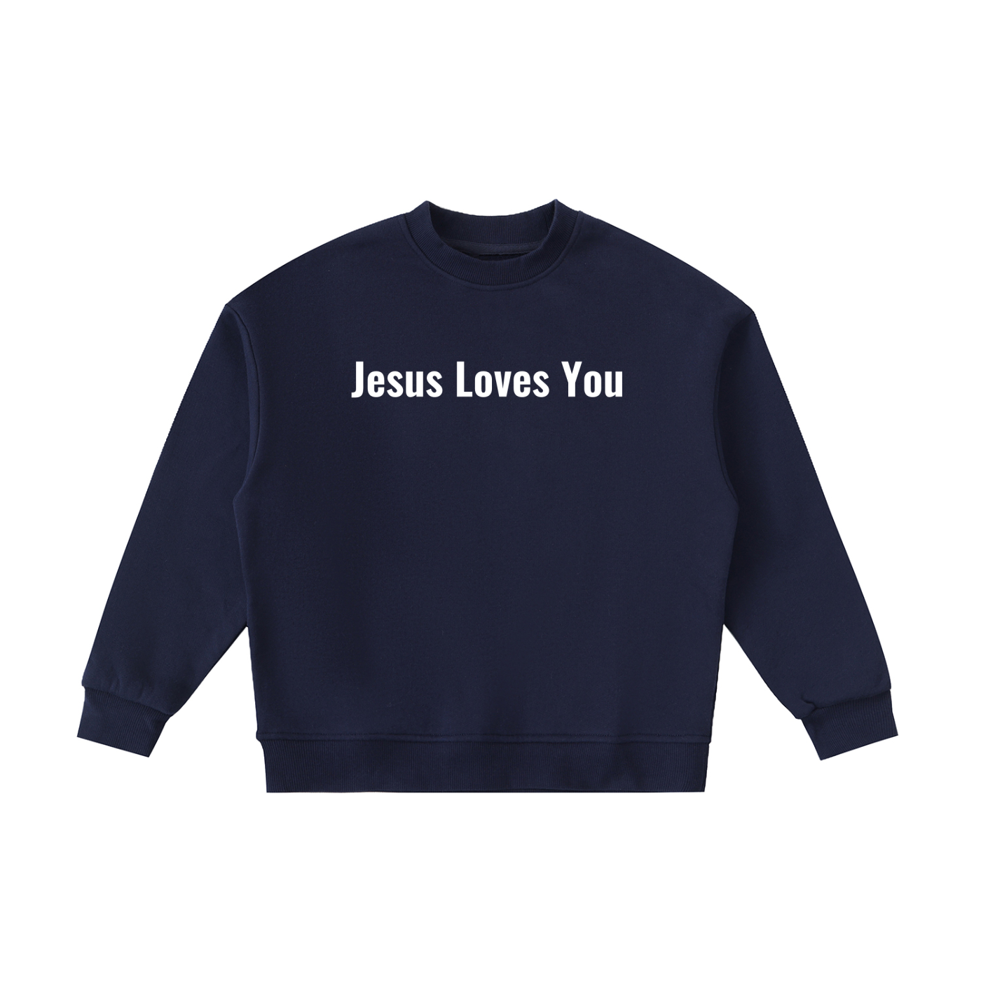 Jesus Loves You Fleece Kids Crewneck Sweatshirt
