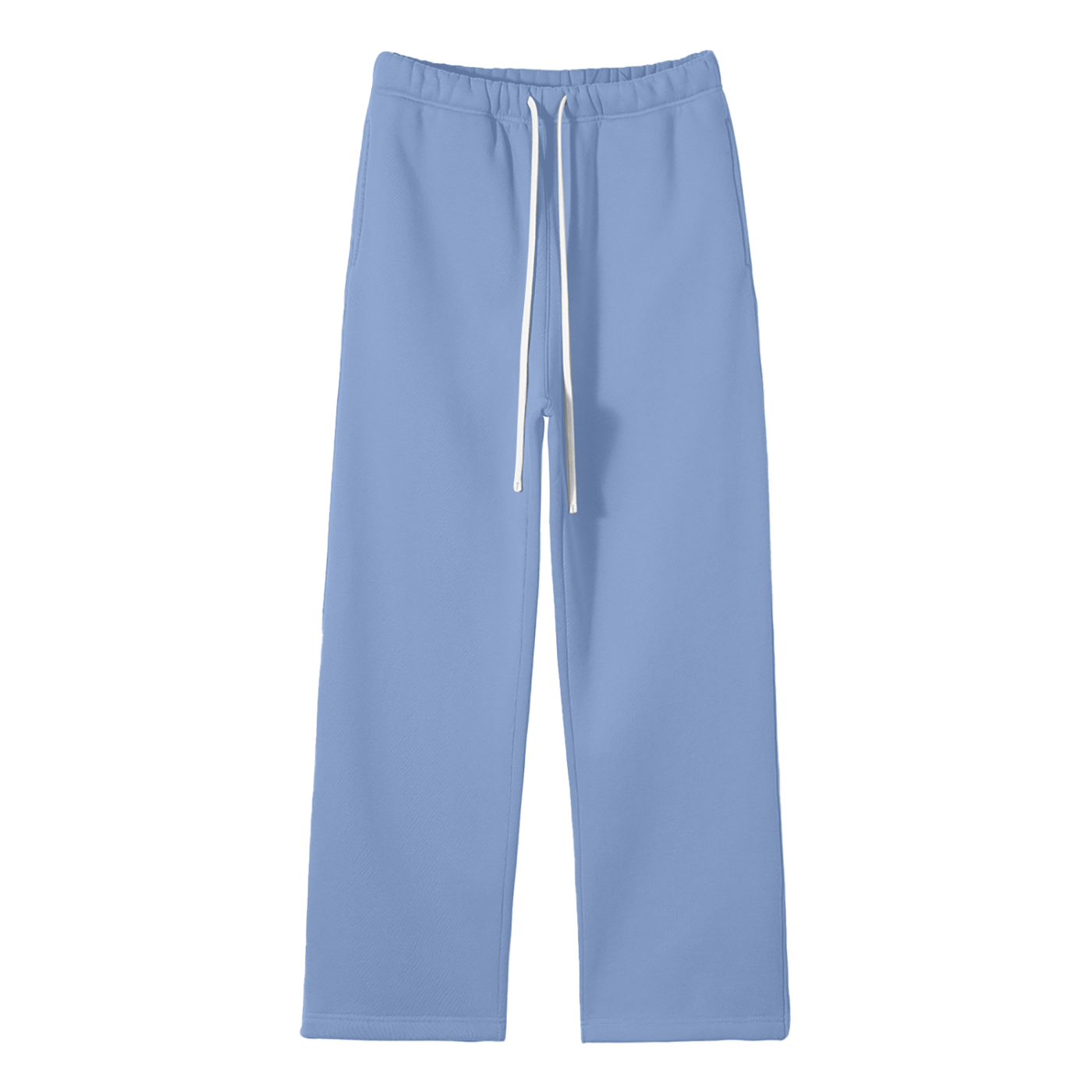Solid Fleece Straight Leg Pants