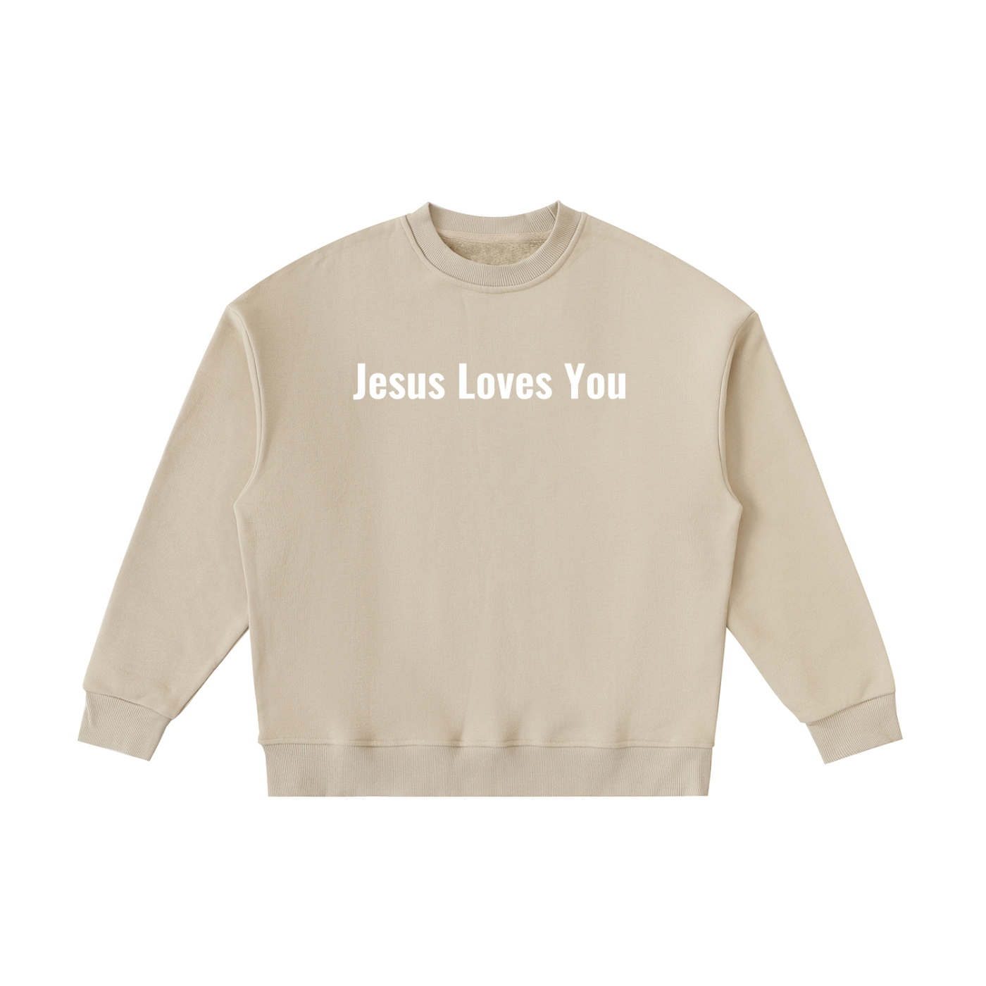 Jesus Loves You Fleece Kids Crewneck Sweatshirt
